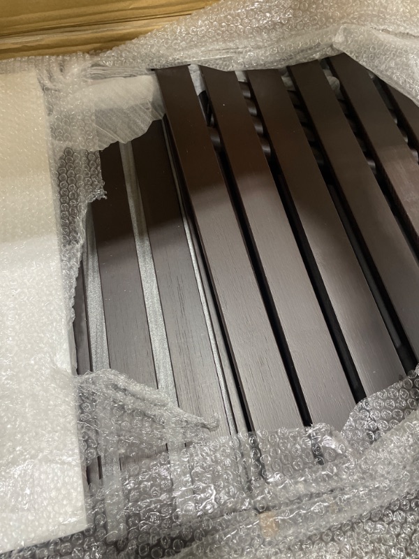 Photo 1 of Homykic Bamboo Closet System, Large Clothing Rack Garment Rack for Hanging Clothes, Freestanding Clothes Rack with Shelves and 5 Rods, Stable Open Wardrobe Organizer with 4 Hooks, 70”Wx77”H, Espresso