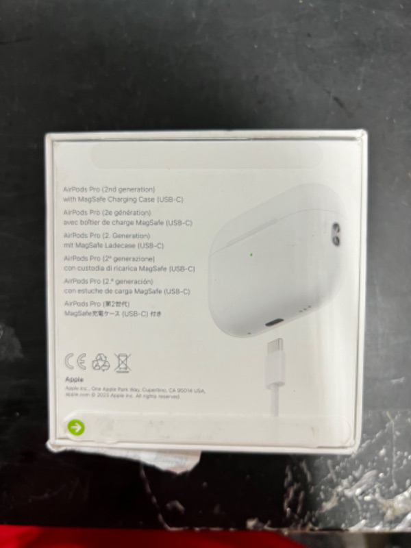 Photo 3 of Apple AirPods Pro (2nd Generation) Wireless Ear Buds with USB-C Charging, Up to 2X More Active Noise Cancelling Bluetooth Headphones, Transparency Mode, Adaptive Audio, Personalized Spatial Audio USB-C Without AppleCare+