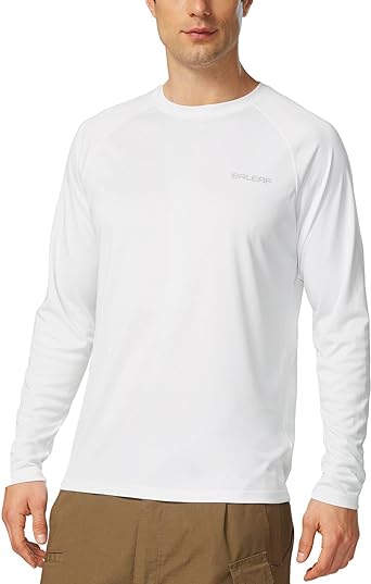 Photo 1 of BALEAF Men's Sun Protection Shirts UV SPF UPF 50+ Long Sleeve Rash Guard Fishing Running Quick Dry Lightweight
