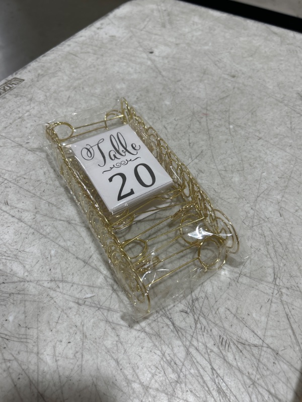 Photo 2 of 1 to 20 Table Numbers with Holders Base for Wedding Banquet Party Table Home Birthday DecorationPlace Card Holders