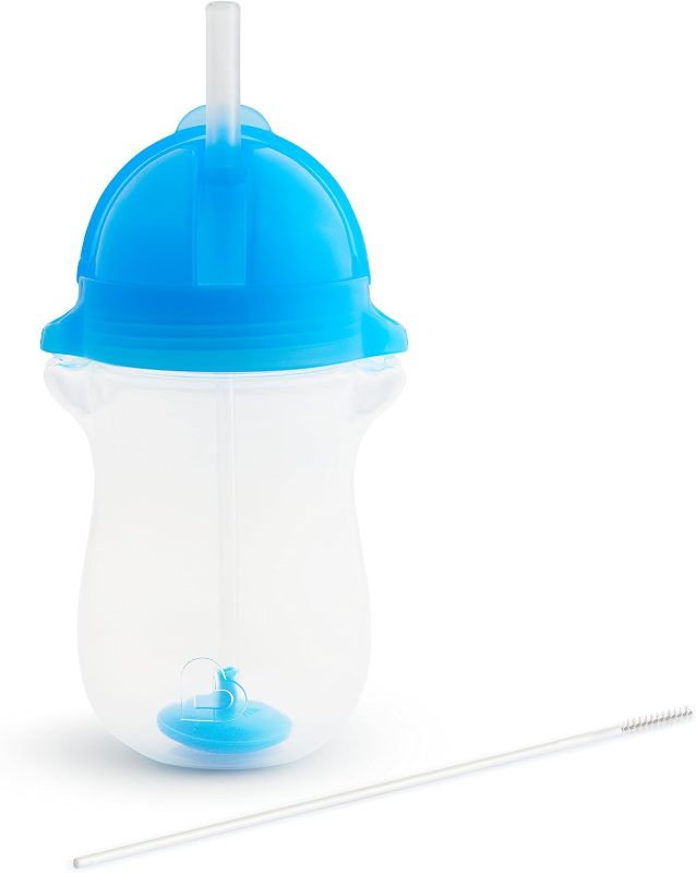Photo 1 of 2 PACK - Munchkin Click Lock Any Angle Weighted 2 Piece Straw Cup (Blue/Purple)
