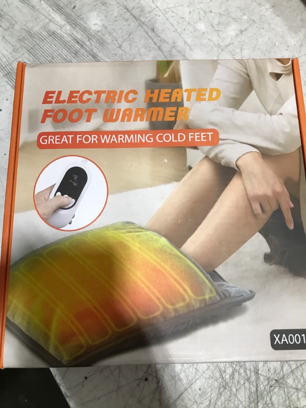 Photo 3 of 2023 New Electric Heated Foot Warmers for Men and Women, Non-Slip & Machine Washable, Fast Heating Pad with 6h Auto Off & 8 Timer, Foot Warmer Under Desk, Back Pain Relief, Hands, Shoulders, Abdomen