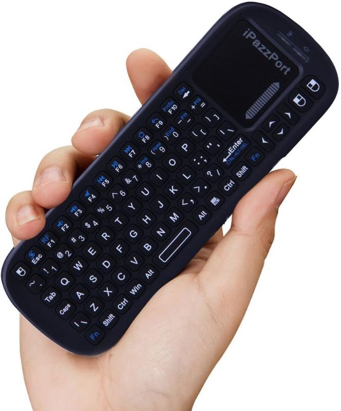 Photo 1 of iPazzPort 2.4G Mini Wireless Keyboard with Touchpad Mouse Combo, Lightweight Portable Keyboard Controller, Compatible with Android TV Box/PC/Tablets/PS4/Raspberry Pi 3/HTPC KP-810-19S
