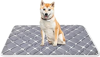 Photo 1 of Dog Crate Mat, Ultra Soft Dog Bed Mat for Sleeping with Anti-Slip Bottom, Washable Dog Mat Kennel Pad for Large Medium Small Dogs Breeds with Cute Prints and Dark Colored to Hide Stains (44" X 32")