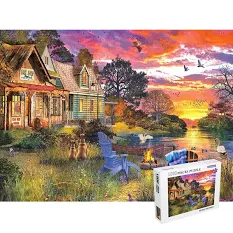 Photo 1 of 1000 Piece Puzzle,Jigsaw Puzzles 1000 Pieces 1000 Piece Adult Children Puzzles Suitable for Adults Children (D0001 1000PCS, 1000 PCS)