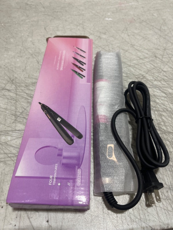 Photo 2 of Hair Curling Iron,Hair Straightener and Curling Iron 2 in 1,Ceramic Flat Iron Curling Iron 15S Fast Heating Fast Styling for Curling,Professional Curling Wand Wave Curls,Straightening Women's Hair