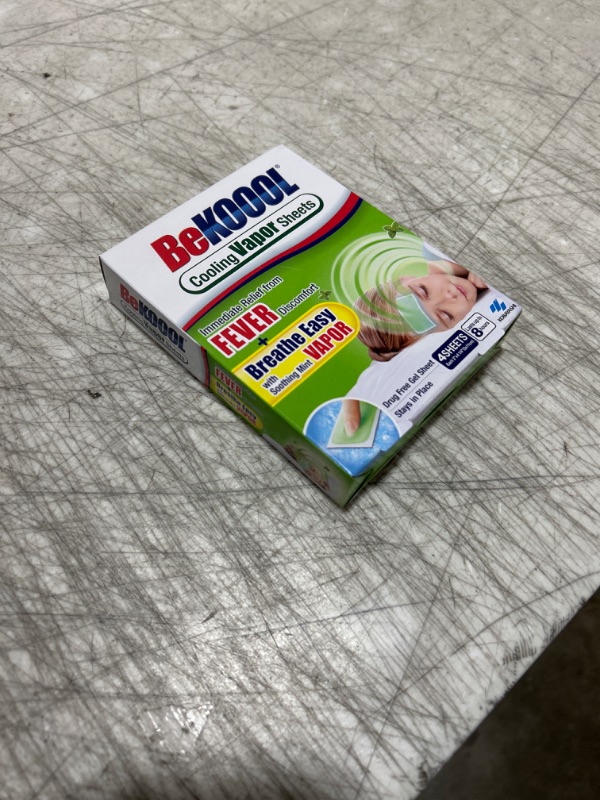 Photo 1 of BeKoool Kids Fever Non-Medicated Cooling Mint Vapor Sheets | 4 Count
