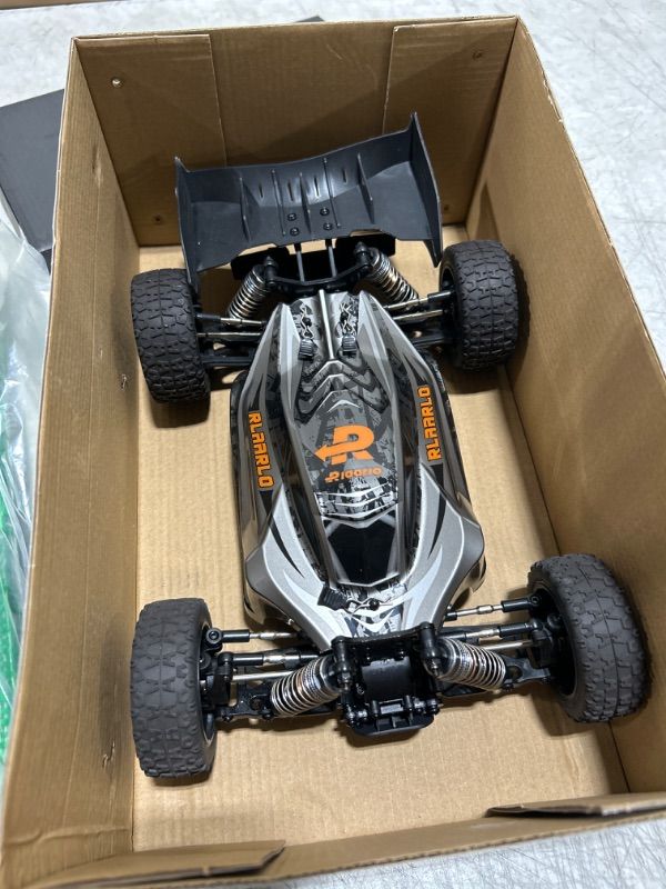 Photo 2 of CROBOLL 1:14 Brushless Fast RC Cars for Adults with Independent ESC,Top Speed 90+KPH 4X4 Hobby Off-Road RC Truck,Oil Filled Shocks Remote Control Monster Truck for Boys(Gold) BRUSHLESS Gold