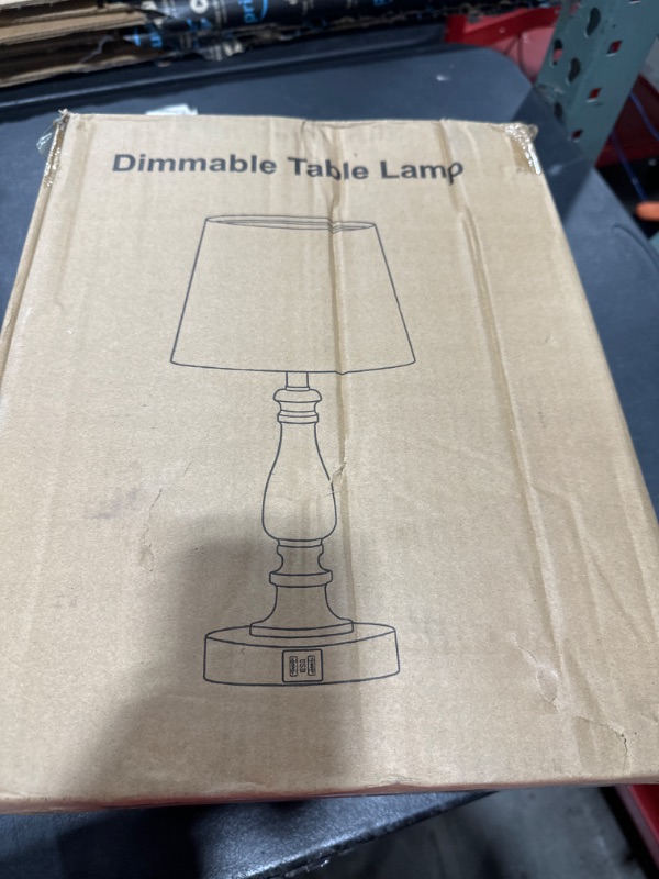Photo 1 of DIMMABLE TABLE LAMP VOLTAGE 120V
COLOR IS METAL 