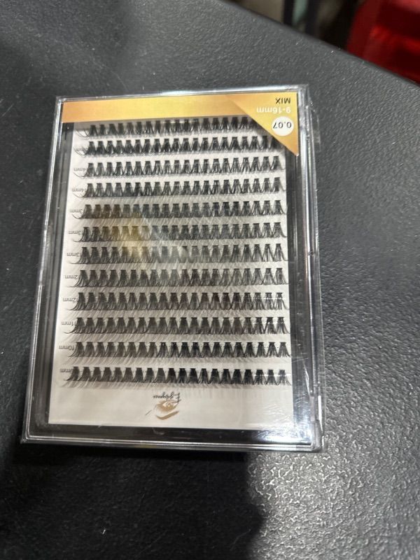 Photo 2 of Lash Clusters 240pcs 40D DIY Eyelash Extension D Curl False Eyelashes Natural Lashes Wispy Individual Lash Clusters Fluffy Mixed Tray (40D-0.07D-9-16mm) by Eyelegance
