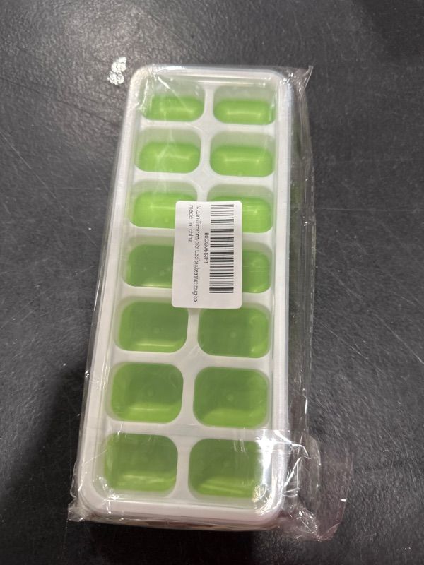 Photo 2 of 14 square silicone candy color transparent ice cream soft bottom ice box mold ice cube artifact storage box ?2 pack?