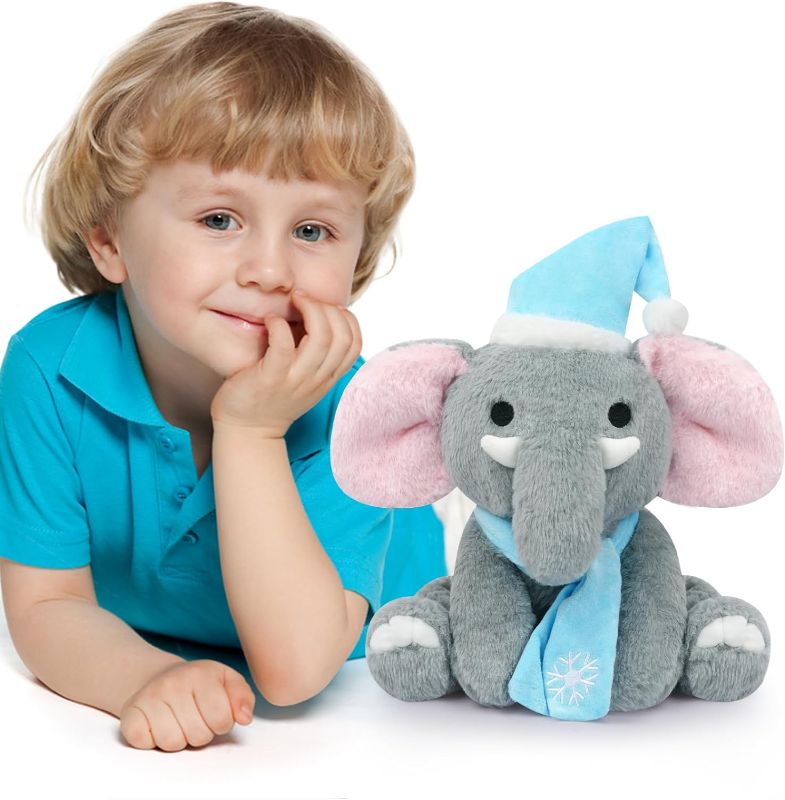 Photo 1 of Elephant Plush Toy,Elephant Stuffed Animal,Cute Elephant Plush for Kids,Soft Elephant Stuffed Animal,Party Supplies Decoration Birthday Gift for Boys,Girl,Men,Women
