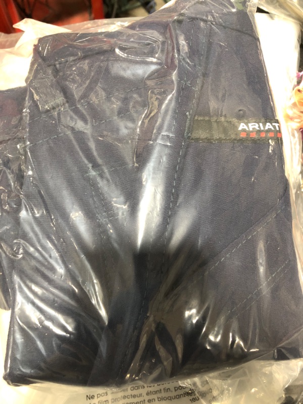 Photo 1 of ARIAT Men's Fr M4 Relaxed Duralight Ripstop Boot Cut Pant 38W x 30L Navy