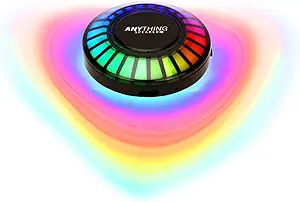 Photo 1 of Anything Speaker RGB Sound Reactive LED Visualizer - Color Changing Mini Music & Voice Reactor Saucer with Gift Box - Vibrant, Interactive Lights