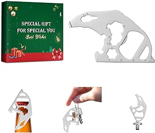 Photo 1 of 12 in 1 Keychain Multi-tool, Gifts for Men Boyfriend Dad, Father's Day Birthday Gifts, Mini EDC gadgets Tool Gear Bottle Opener for Camping Survival