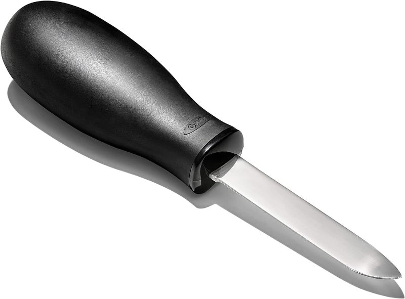 Photo 1 of OXO Good Grips Stainless Steel Non-Slip Oyster Knife,Black/Silver
