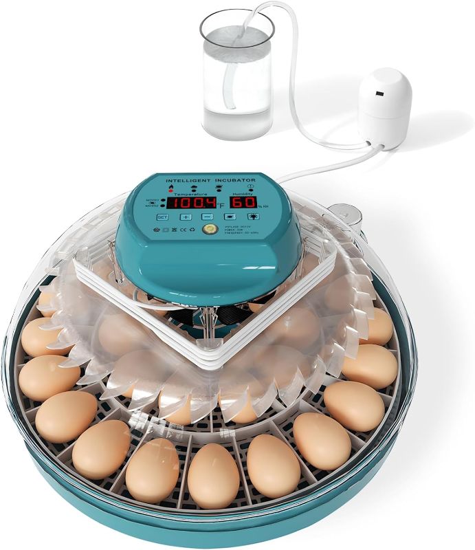 Photo 1 of Egg Incubator, Intelligent Incubator for Chicken Eggs with Automatic Humidity Control and Egg Turning, Temperature control, 30 Eggs Incubator for Hatching Eggs&Quail egg with Egg Candler