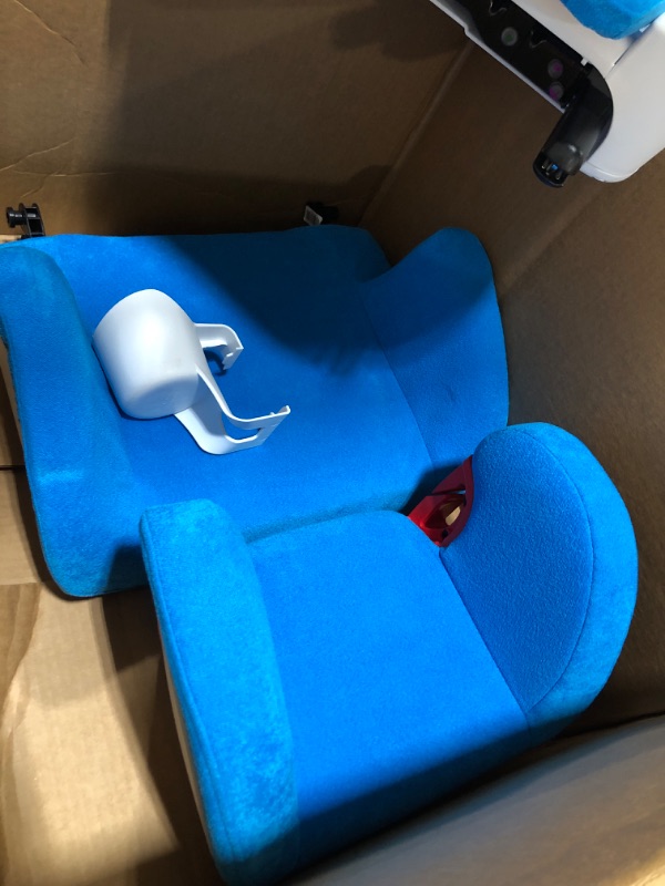 Photo 3 of Clek Oobr High Back Booster Car Seat with Rigid Latch, Ten Year Blue (Crypton C-Zero Performance Fabric)