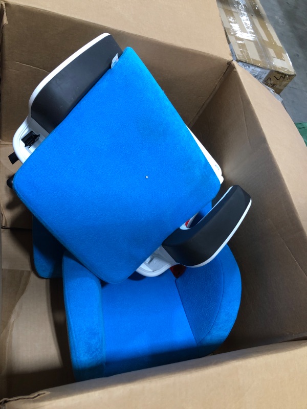 Photo 2 of Clek Oobr High Back Booster Car Seat with Rigid Latch, Ten Year Blue (Crypton C-Zero Performance Fabric)