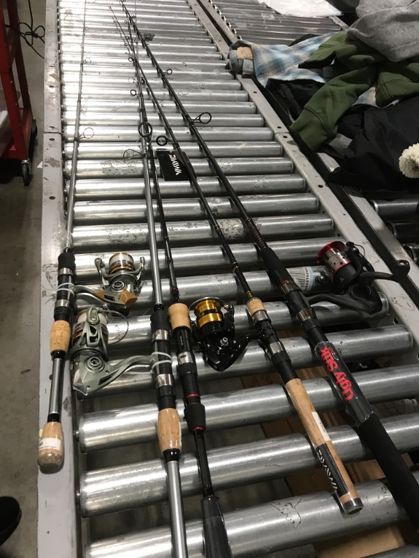 Photo 1 of USED/DAMAGED - 5 pack fishing rods - misc brand/sizes 