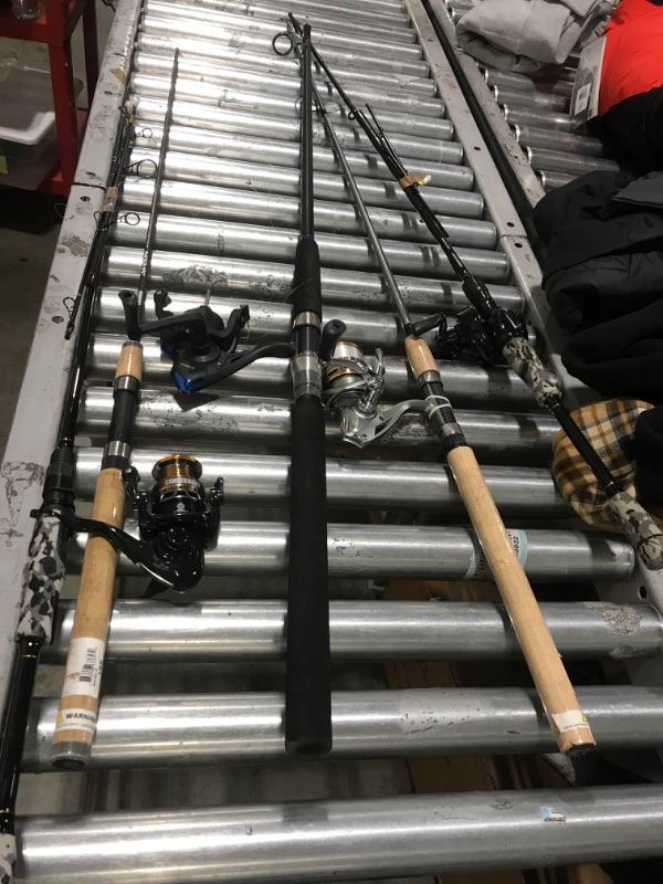 Photo 1 of USED/DAMAGED - 5 pack fishing rods - misc brand/sizes 