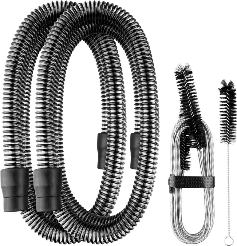 Photo 1 of SleepHabits CPAP Hose Combo Set - 2 6ft Black CPAP Tubes with Cleaning Brush Set, Reusable Velcro Strap, Includes Cleaning Kit, Universal Fit for Most Machines & Masks,19mm Hose and 22mm Connectors