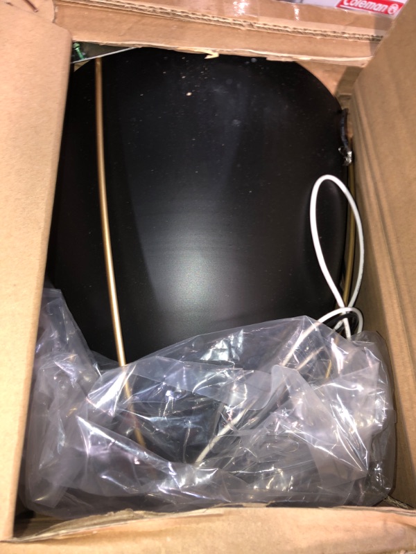 Photo 2 of **MISSING PARTS**
FookChak Black Dome Pendant Light 10in 1-Light Kitchen Pendant Lighting Egg-Shaped 