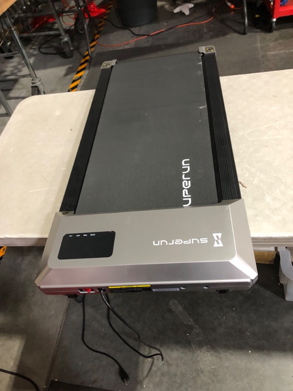 Photo 3 of ***NOT FUNCTIONAL - FOR PARTS ONLY - NONREFUNDABLE - SEE COMMENTS***
Superun Walking Pad, 2 in 1 Under Desk Treadmill, Walking Pad Treadmill Under Desk with 300lbs - (Silver Grey)
