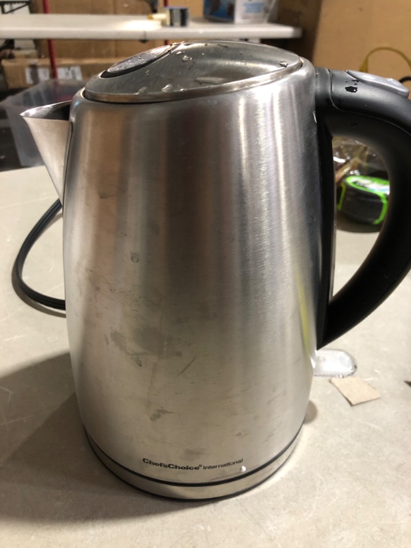 Photo 2 of * tested * functional * 
Chef’sChoice 681 Cordless Electric Kettle Handsomely Crafted in Brushed Stainless Steel Includes Concealed Heating