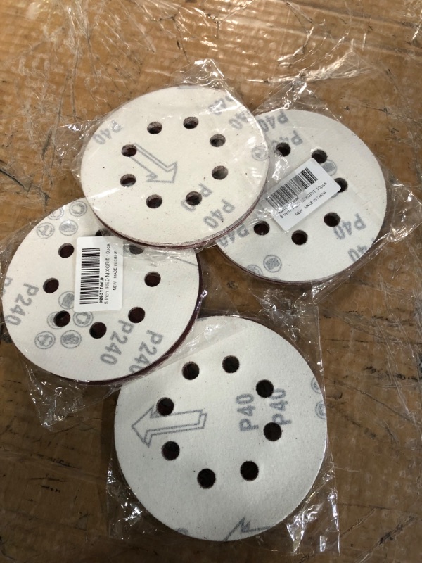 Photo 2 of *non refundable bundle*
B BRESUCNY 10 PCS 5 Inch Sanding Disc, 40 60 80 120 150 240 320 400 600 800 Grit 8 Hole Look and Loop Sandpaper Set, Round Red Sand Paper for Orbital Sander (4 pack bundle)