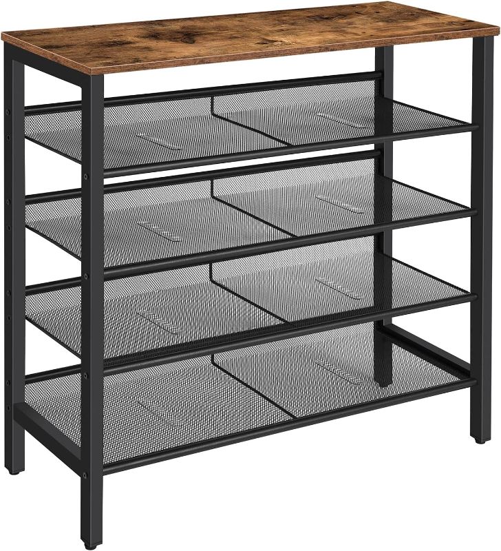 Photo 1 of (STOCK PHOTO FOR SAMPLE ONLY) - HOOBRO Shoe Rack, 5-Tier Shoe Storage Unit Flat & Slant