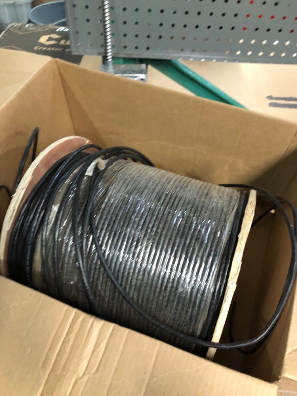 Photo 2 of Monoprice Cat6A Plus Bulk Ethernet Network Cable - Pure Bare Copper, 650MHz, UTP, Solid, Riser-Rated (CMR), Flame-Retardant, Spool in The Box, 23AWG, 10G, 1000 Feet, Black