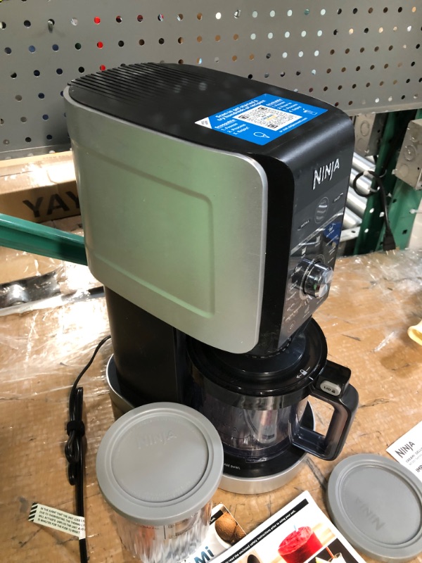 Photo 1 of * important * see clerk notes * 
Ninja NC501 CREAMi Deluxe 11-in-1 Ice Cream & Frozen Treat Maker for Ice Cream, Sorbet, Milkshakes