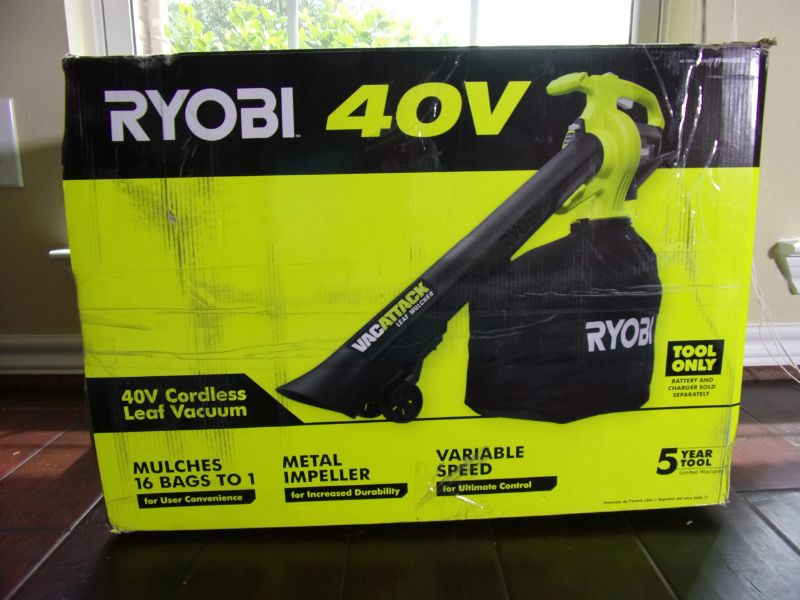 Photo 1 of **NONREFUNDABLE**FOR PARTS OR REPAIR**SEE NOTES**
RYOBI 40-Volt Lithium-Ion Cordless Battery Leaf Vacuum/Mulcher (Tool Only)