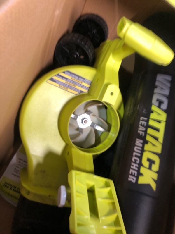 Photo 3 of **NONREFUNDABLE**FOR PARTS OR REPAIR**SEE NOTES**
RYOBI 40-Volt Lithium-Ion Cordless Battery Leaf Vacuum/Mulcher (Tool Only)