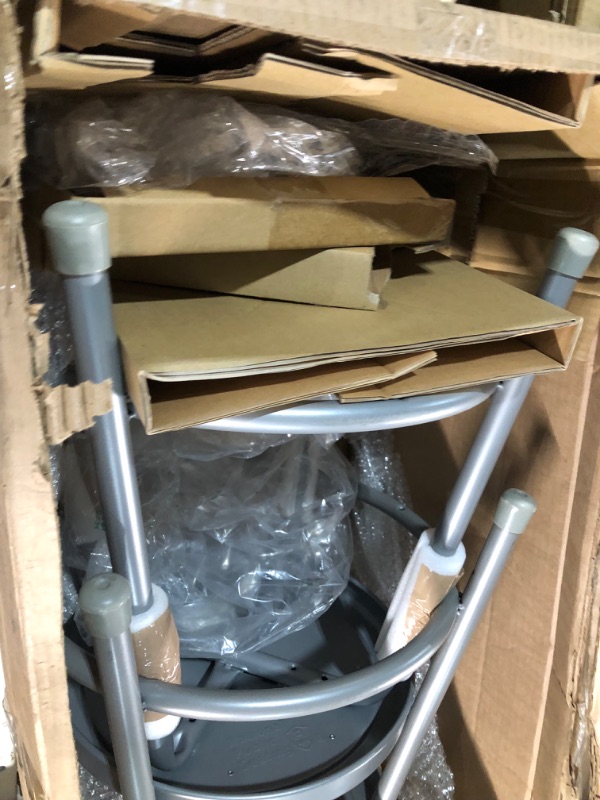 Photo 2 of (2 Pack) OEF Furnishings Grey Shop Stool, 18”