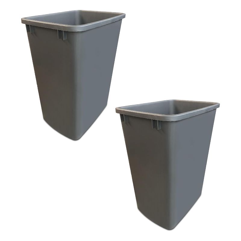 Photo 1 of *stock photo for reference* 2 Grey Trash Bins 