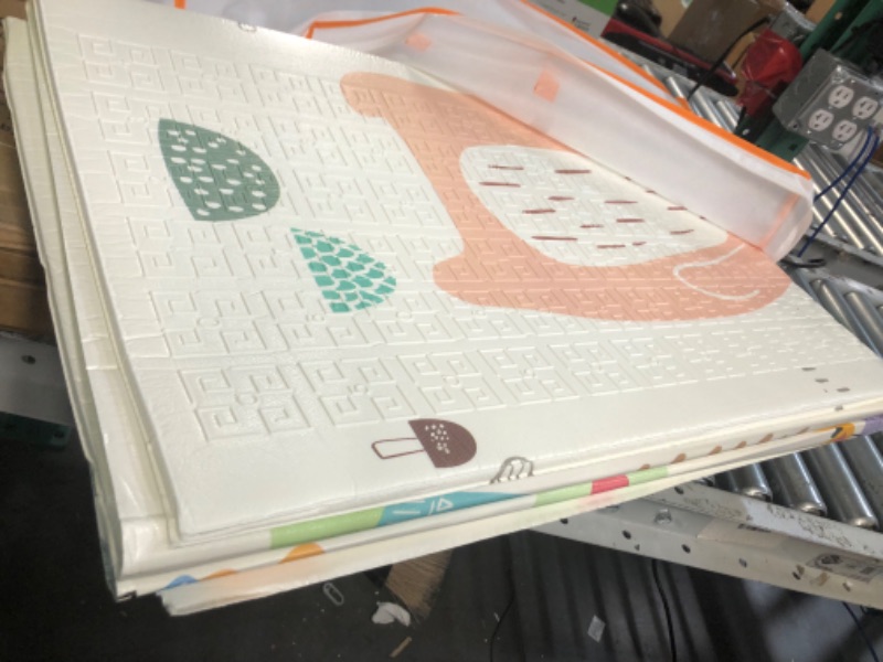 Photo 1 of Baby Play Mat, Foldable Baby Mat for Floor, Reversible 59" x 59" Large Foam Crawling Playmat for Infants Babies