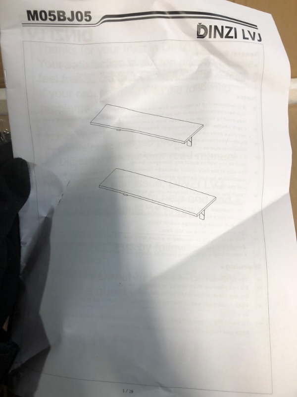 Photo 1 of * used * see images * 
DINZI LVJ Long Wall Shelves, 31.5 Inch Wall Mounted Shelves Set of 2, Easy-to-Install, Wall Storage Ledges Espresso