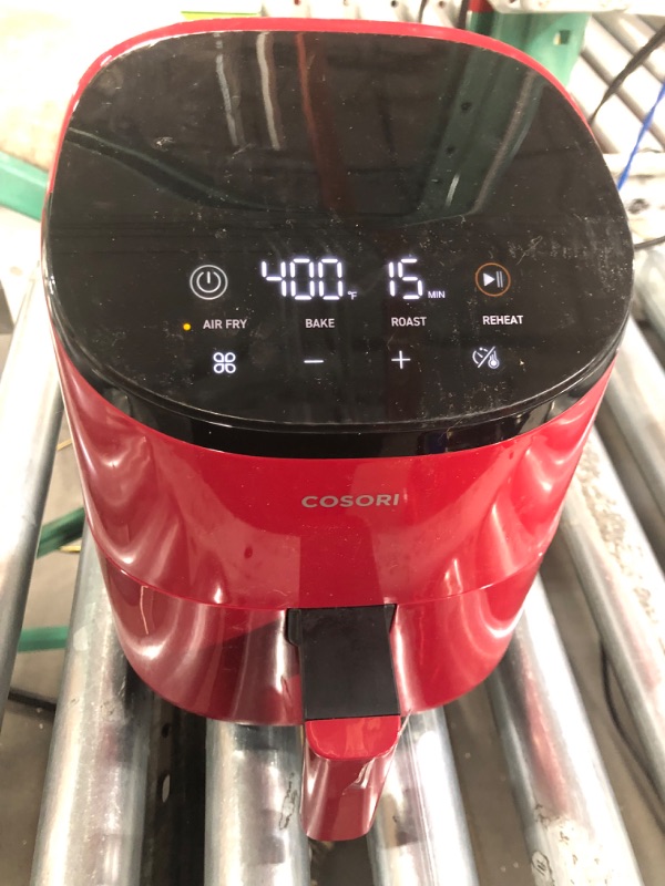 Photo 2 of COSORI Small Air Fryer Oven 2.1 Qt, 4-in-1 Mini Airfryer, Bake, Roast, Reheat, Space-saving & Low-noise, Nonstick Red