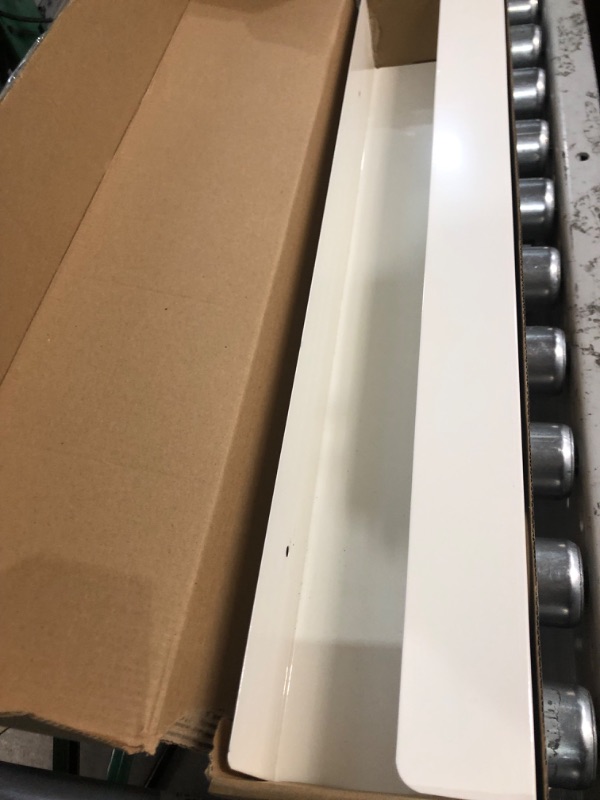 Photo 1 of Monoprice Under Desk Cable Tray - Steel with Power Supply and Wire Management - Workstream Collection White