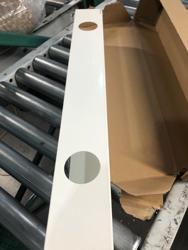 Photo 1 of Monoprice Under Desk Cable Tray - Steel with Power Supply and Wire Management - Workstream Collection White