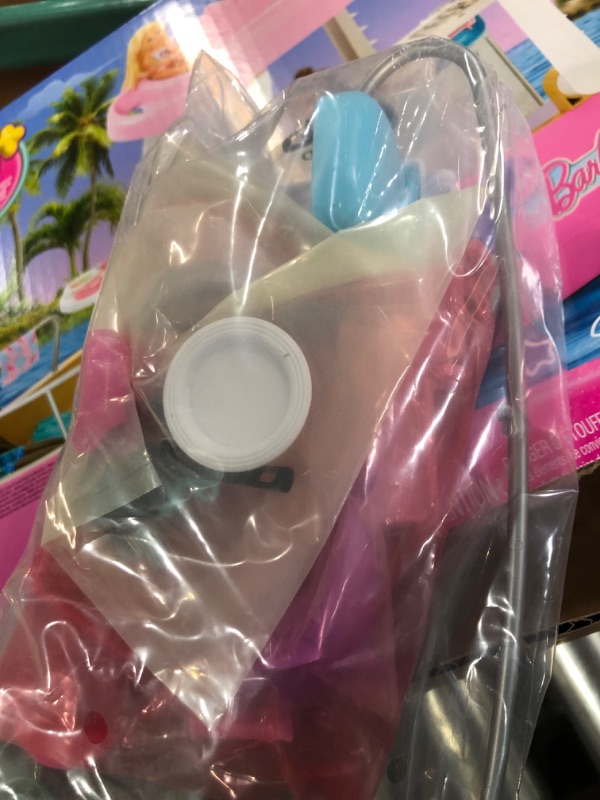 Photo 1 of Barbie Toy Boat Playset, Dream Boat with 20+ Pieces Including Pool, Slide & Dolphin, Ocean-Themed Accessories