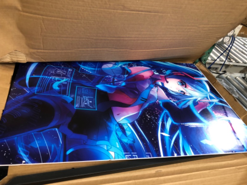 Photo 4 of **PARTS ONLY** 
Trends International Hatsune Miku - Screens Wall Poster, 22.375" x 34", Black Framed Version 22.37" x 34.00" Black Framed 