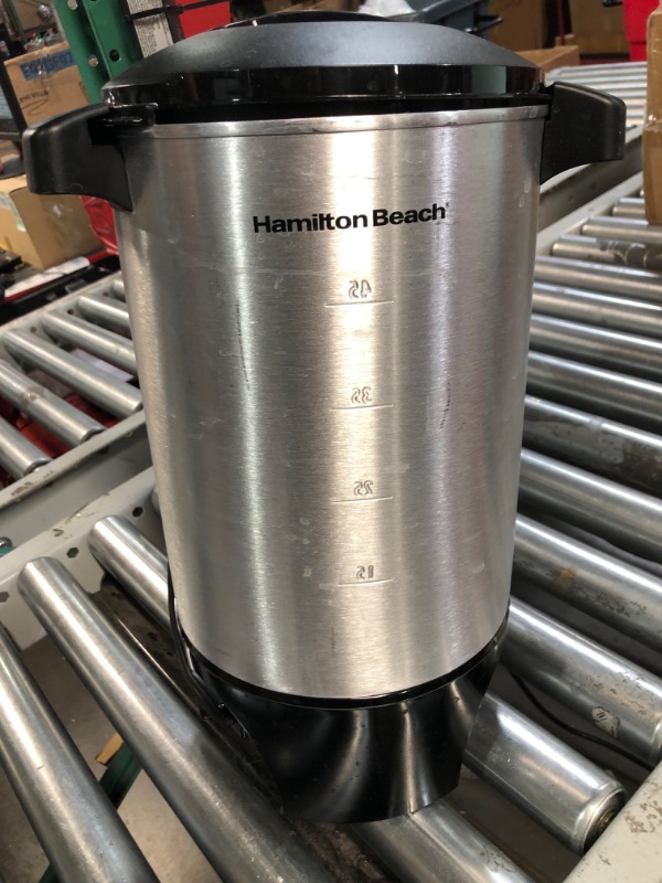 Photo 5 of Hamilton Beach 45 Cup Coffee Urn and Hot Beverage Dispenser, Silver 45 Cup Silver