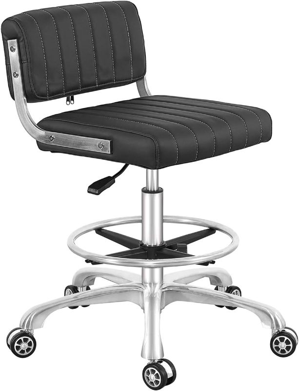 Photo 1 of Nazalus Rolling Swivel Drafting Chair Adjustable Heavy Duty (400lbs) Lumbar Support Task Chair for Home Desk (Normal)