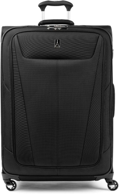 Photo 1 of ***USED READ NOTES******Travelpro Maxlite 5 Softside Expandable Checked Luggage with 4 Spinner Wheels, Lightweight Suitcase, Black, Large 29-Inch