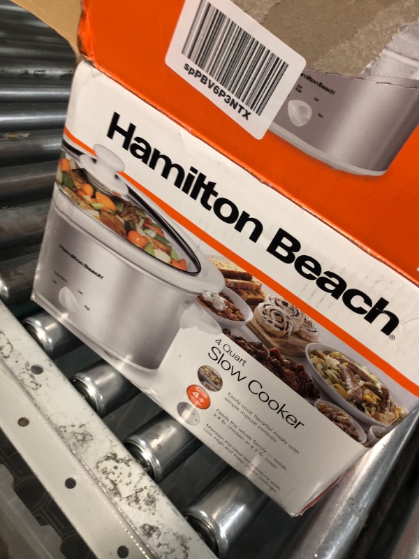 Photo 3 of Hamilton Beach 4-Quart Slow Cooker with Dishwasher-Safe Stoneware Crock & Lid