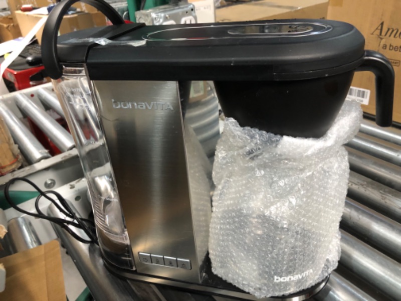 Photo 4 of ***USED - DIRTY - WET - UNABLE TO TEST - NO PACKAGING***
Bonavita Enthusiast 8-Cup Drip Coffee Maker, One-Touch Pour Over Brewer with Glass Carafe, SCA Certified, 1500 Watt, 