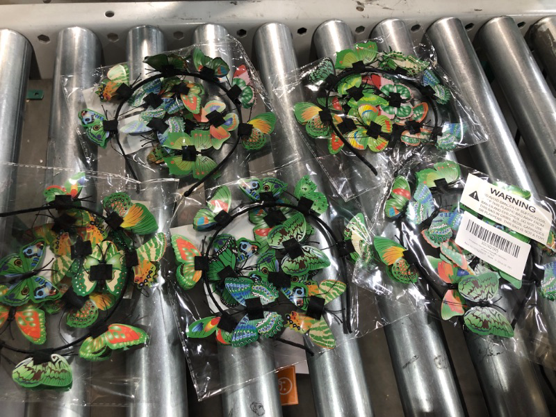 Photo 1 of Amazer Butterfly Headband Monarch Butterfly Headband Crown Tea Party Christmas Costume Headpiece 5 Pack